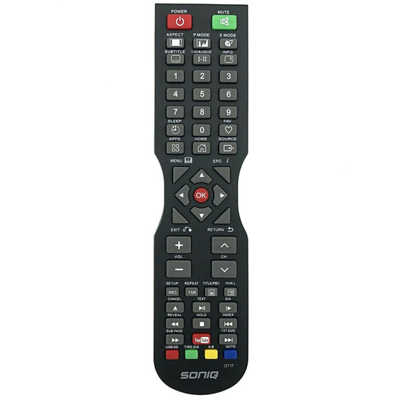 Original SONIQ  Remote Control SPF50FV17A003 QT1F  F50FV17A-AU F60FV17A-AU  TV