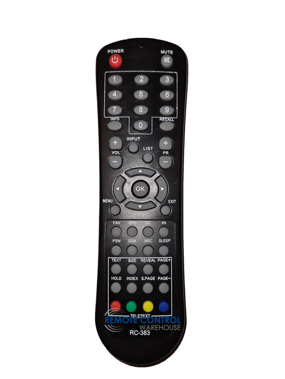 RANK ARENA  SV-26H1HDVD  LCD TV  REPLACEMENT REMOTE CONTROL