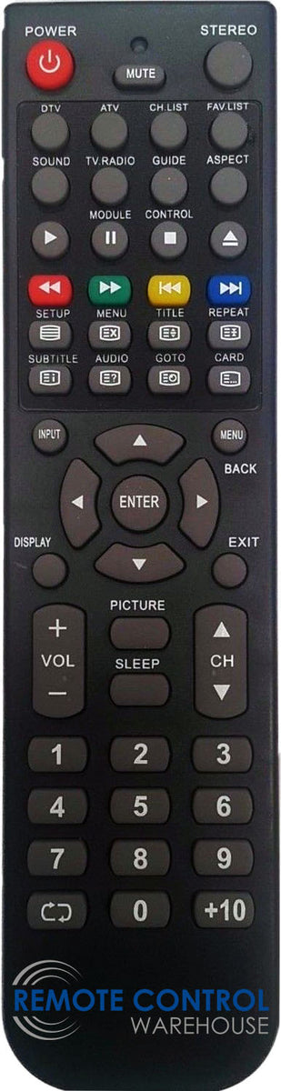 sphere CTC-A19LCDTVDVD LCD&DVD COMBO TV Replacement Remote Control ...