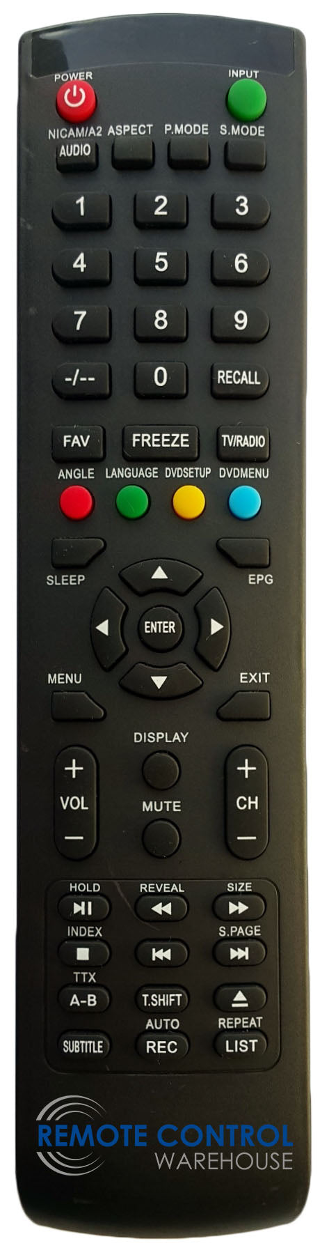 REPLACEMENT PALSONIC REMOTE CONTROL RC-8055 RC8055 - TFTV4355M LCD TV