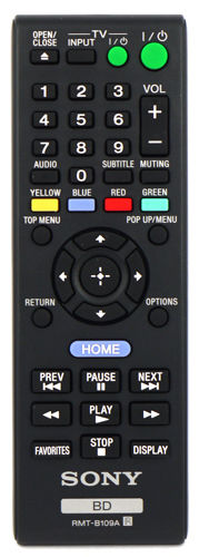 Original Sony Remote Control  RMTB109A replace RMTB109P RMT-B109P BDPS480 BDPS580 Genuine