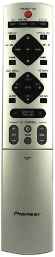 ORIGINAL PIONEER REMOTE CONTROL SUBSTITUTE XXD3076 -  XV-DV740  XVDV740 HOME CINEMA SYSTEM - Remote Control Warehouse