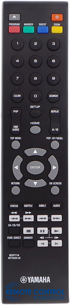 Yamaha Blu-Ray Original Remote Control BDP114 (WV152300) - BD-A1000 BD ...