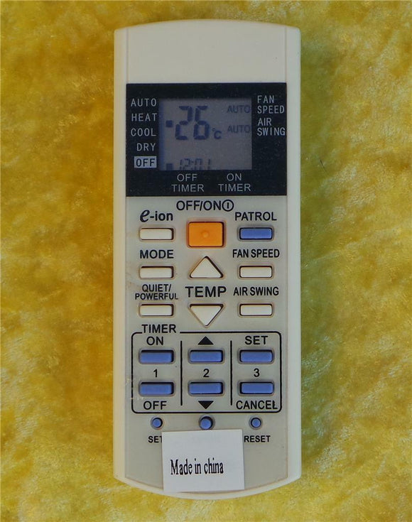 REPLACEMENT PANASONIC AIR CONDITIONER REMOTE CONTROL CWA75C3012 A75C3012